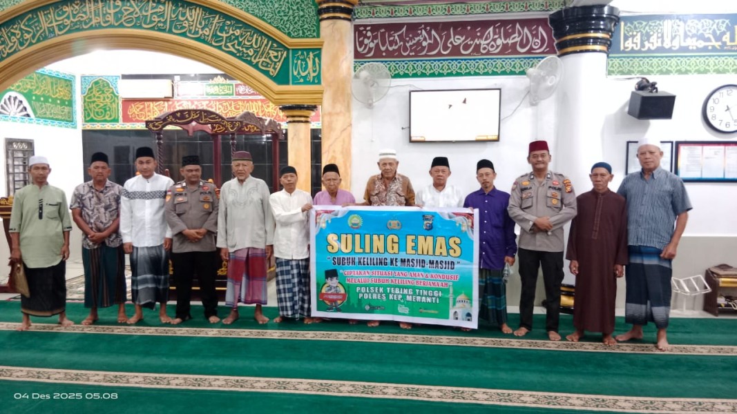 Pesan Kantibmas Tersampaikan Lewat Jalur Subuh Keliling Polres Meranti