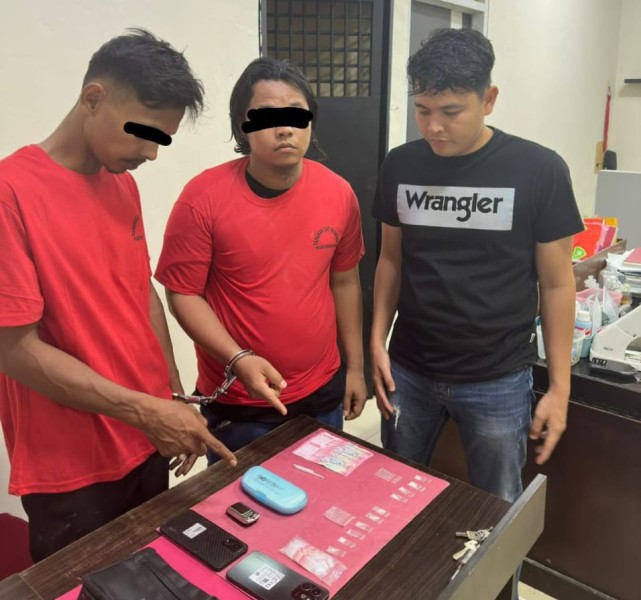 Miliki sabu 2,13 Gram, Polres Rohul Amankan Dua Pemuda Di Rambah Samo Barat
