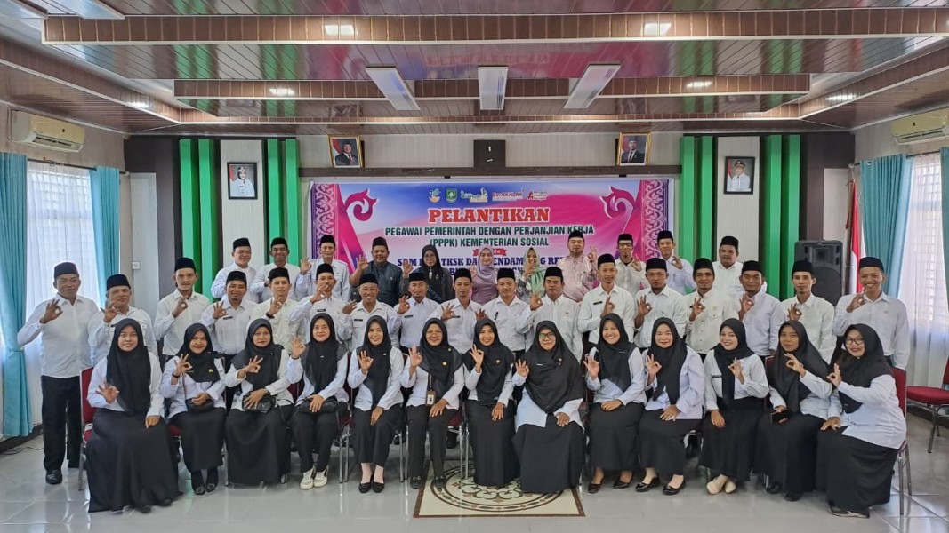 72 PPPK Kemensos di Bengkalis Dilantik, Bupati Kasmarni Ajak Tingkatkan Pelayanan Sosial