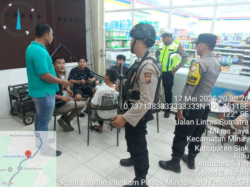 Polsek Minas Gencarkan KRYD, Sasar Penyakit Masyarakat Demi Kamtibmas Kondusif