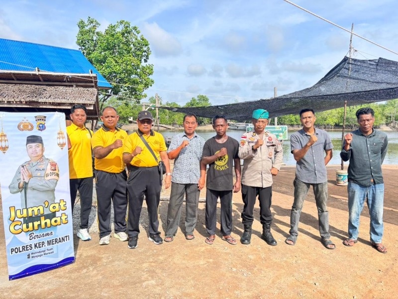 Polres Meranti Rangkul Pemuda Desa gogok Lewat Program Jum'at Curhat