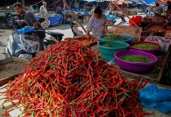 Harga Cabai Rawit Merah Tembus Rp80 Ribu, Ini Daftar Harga Sembako di Inhil