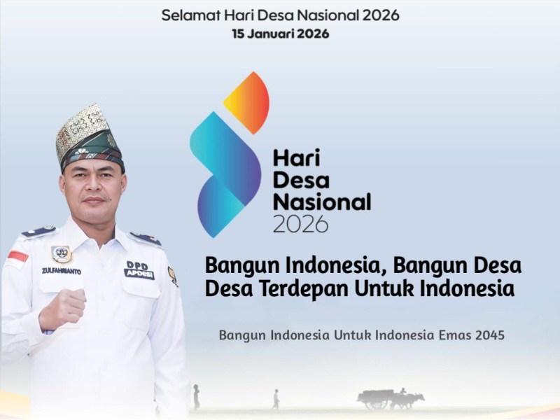 Hari Desa Nasional 2026, Ketua APDESI Riau Serukan Penguatan Peran Desa sebagai Pilar Pembangunan Nasional