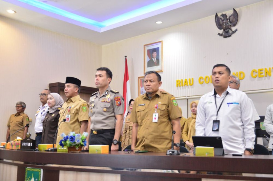 Jelang Ramadhan, Pemprov Riau Rakor Pengendalian Inflasi Bersama Mendagri