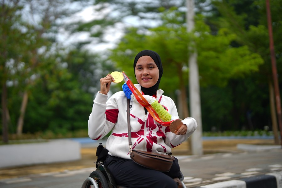 Penantian Delapan Tahun Leli Marlina Petik Emas Tenis Meja Asian Para Games
