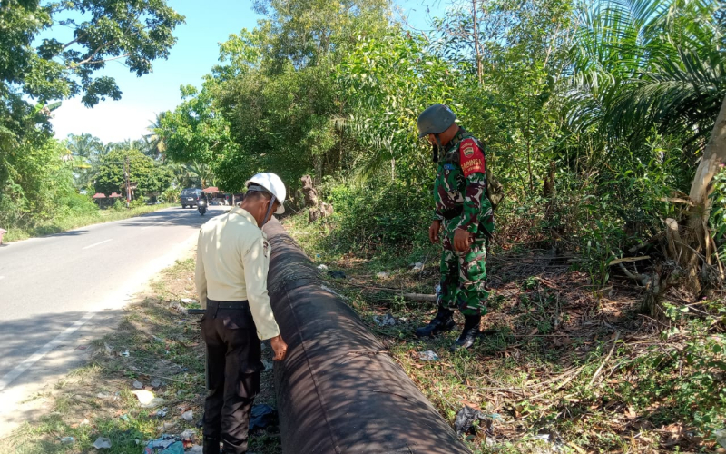 Jaga Objek Vital Nasional, Ini Pesan Babinsa Koramil 01