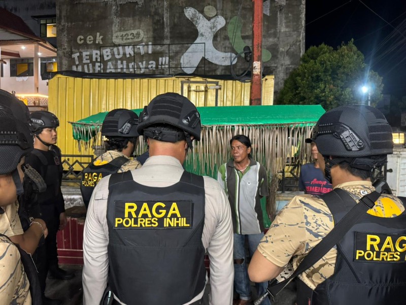 Tak Ada Ampun untuk Geng Motor, Tim RAGA Polres Inhil Gencarkan Operasi Malam