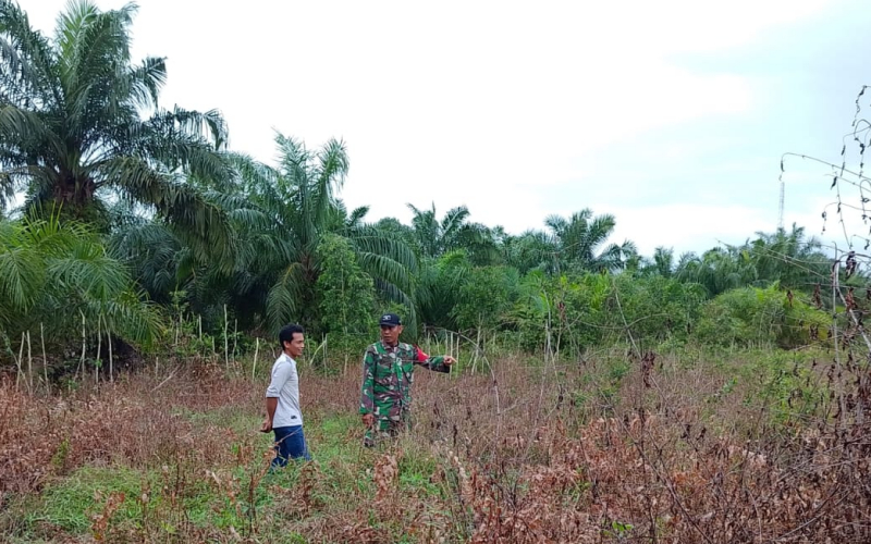 TNI dan Warga Mundam Bersatu Jaga Lingkungan dari Ancaman Karhutla