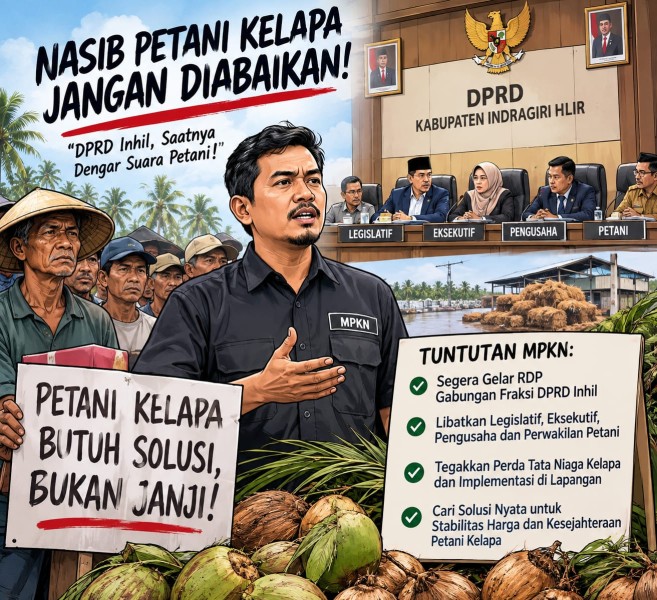 Aliansi Petani Kelapa Desak DPRD Inhil Gelar RDP, Cari Solusi Konkret bagi Petani
