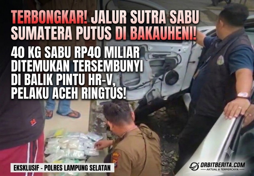 Terbongkar! 40 Kg Sabu Senilai Rp40 Miliar Diselipkan di 4 Bagian Mobil HR-V