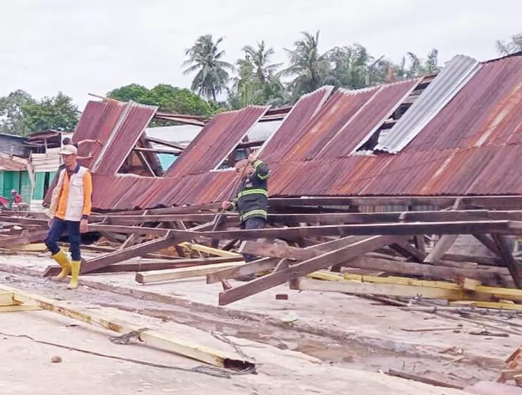 Bencana Angin Puting Beliung Melanda Dayun Siak, BPBD Riau Akui Belum Dapat Laporan