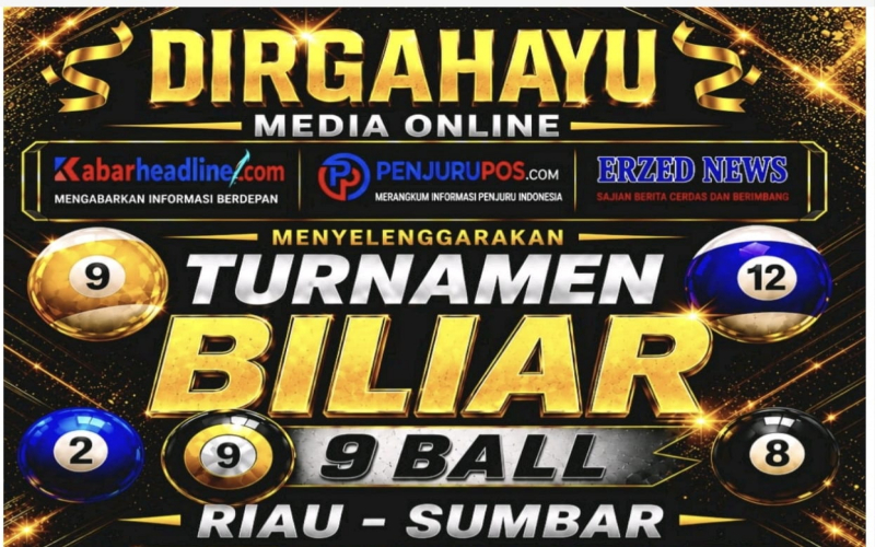 HUT 3 Media Online, Open Turnamen Biliar Riau–Sumbar 2026 Siap Digelar di Sapphire Dumai