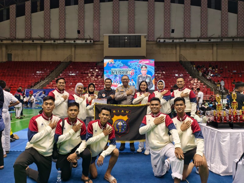 Kapolres Kampar Apresiasi Polwan Peraih Medali di Kejuaraan Taekwondo Kapolri Cup!