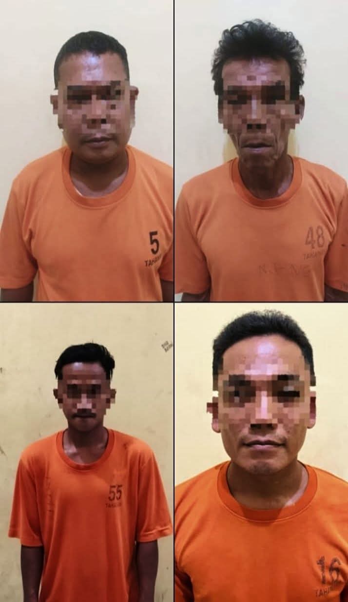 Polisi Amankan Empat Tersangka Kericuhan Penertiban PETI di Kuansing