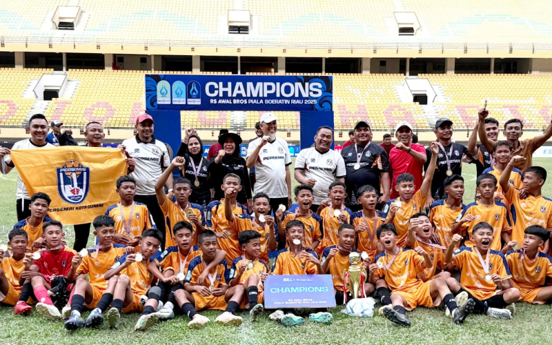 Persemai Kota Dumai Ukir Sejarah, Juara Soeratin U-13 Riau Usai Kalahkan Wahana FC