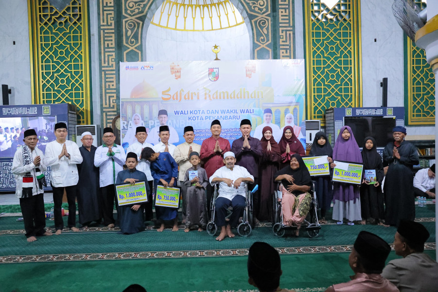 Safari Ramadhan di Masjid Raya Senapelan, Wali Kota Sampaikan Capaian Pembangunan