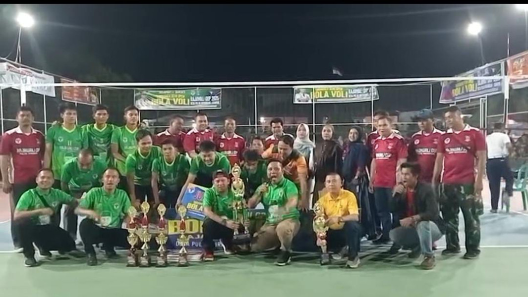 Turnamen Voli Rajawali Cup Pulau Birandang 2025 Sukses Digelar, Kades: Semangat Pemuda Bangkitkan Desa