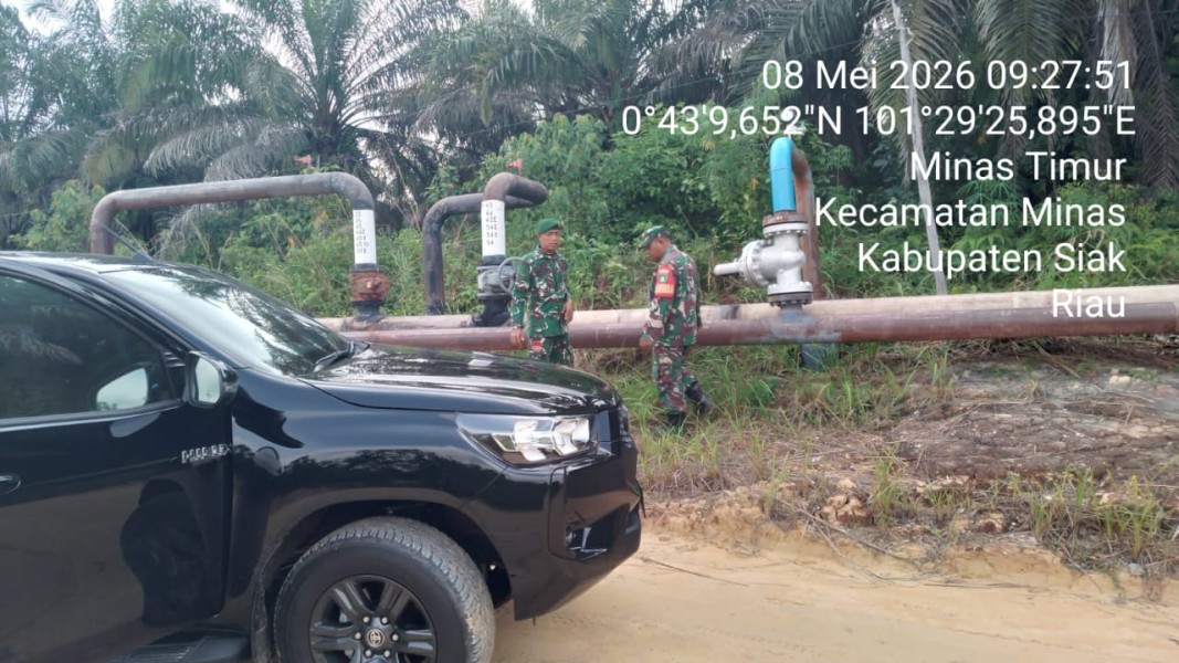 Serda Mayus Maruli dan Koptu Salomo Sembiring Laksanakan Patroli Penguatan Binter SKK Migas PT PHR di Minas