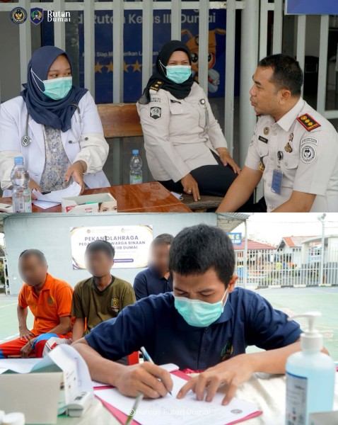 Rutan Dumai Hadirkan Layanan Kesehatan Gratis, Pengunjung Antusias Sambut Program HBP ke-62