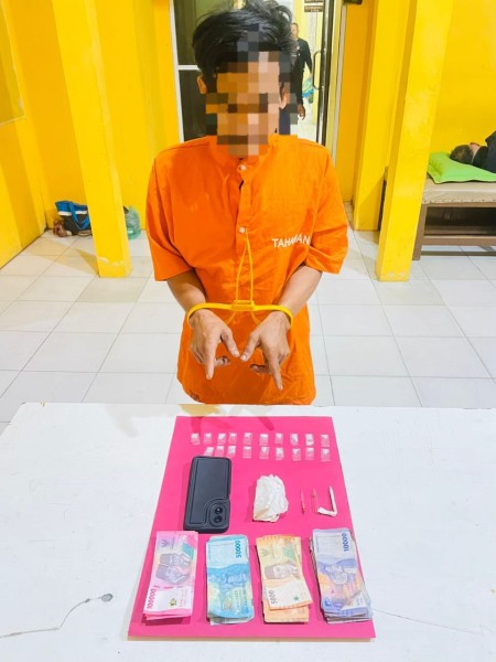 Polsek Tapung Hilir Ungkap Jaringan Narkoba, Amankan Pengedar & 3 Gram Shabu, Kapolsek: 'Tindak Tegas Pelaku Narkoba'!