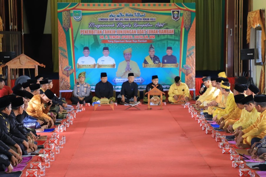 LAMR Rokan Hulu Gelar Musyawarah Tahkik Junjungan Adat Luhak Rambah