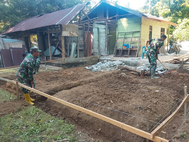 Satgas TMMD Ke-129 Kodim 0102/Pidie Mulai Gali Pondasi RTLH, Percepat Terwujudnya Hunian Layak Bagi Warga