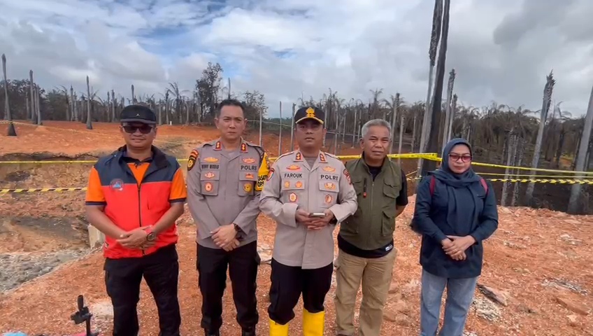 Kapolres Inhil Paparkan Keterangan Resmi Ledakan Pipa Gas Batu Ampar, Api Padam Subuh dan Korban Capai 10 Orang