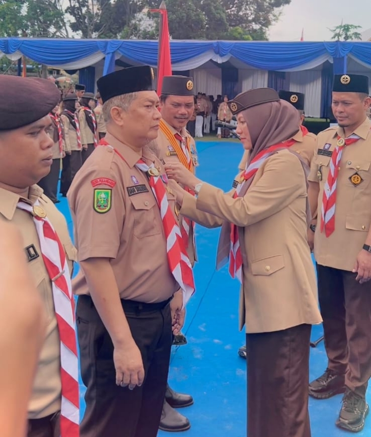 Satgas Pramuka Peduli Kwarcab Pekanbaru Buka Posko Penggalangan Donasi Bencana