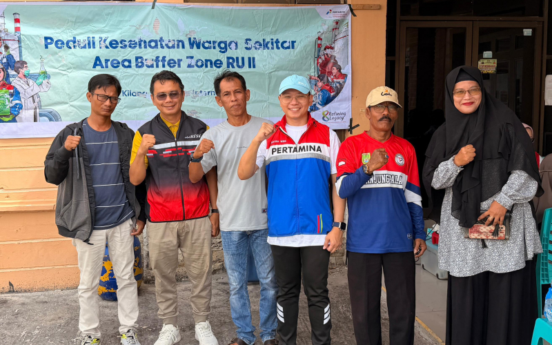 Kilang Pertamina Dumai Hadirkan Posko Kesehatan Gratis, 55 Warga Manfaatkan Layanan Hari Pertama