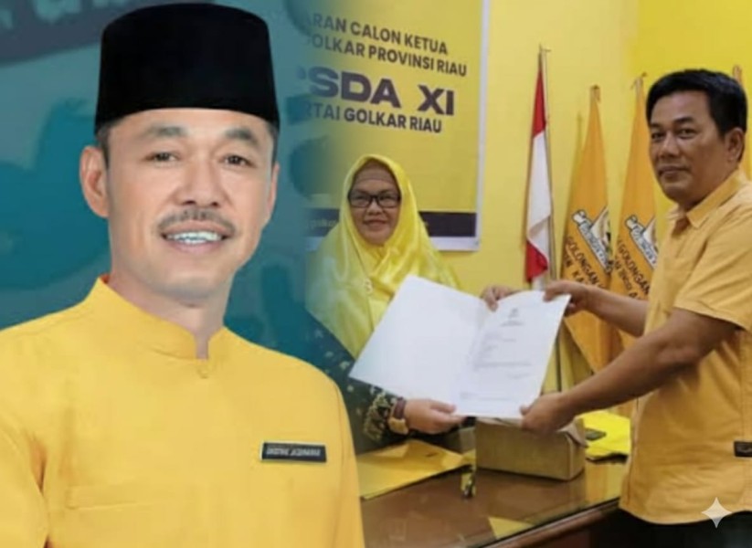 Musda Golkar Riau Memanas! Afrizal Sintong Ambil Formulir Calon Ketua