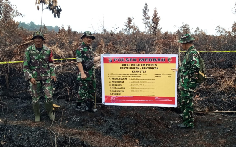 Tim Mabes TNI Perkuat Sosialisasi Pencegahan Karhutla di Desa Sungai Anak Kamal