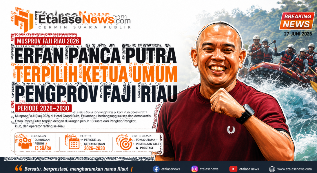 Musprov FAJI Riau 2026 Berakhir, Erfan Panca Putra Terpilih sebagai Ketua Umum Pengprov FAJI Riau Periode 2026–2030