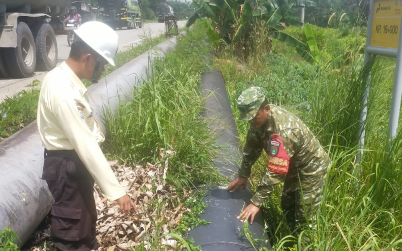 Cegah Gangguan Jalur Pipa, Koramil 03/SS dan PHR Intensifkan Patroli serta Sosialisasi ke Masyarakat
