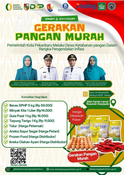 Pagi Ini GPM di Kompleks Lanud Roesmin, Pemko Distribusikan 1/2 Ton Cabai Merah di Tiga Titik