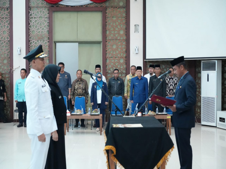 Bupati Kampar Lantik 66 Pejabat Administrator dan Pengawas