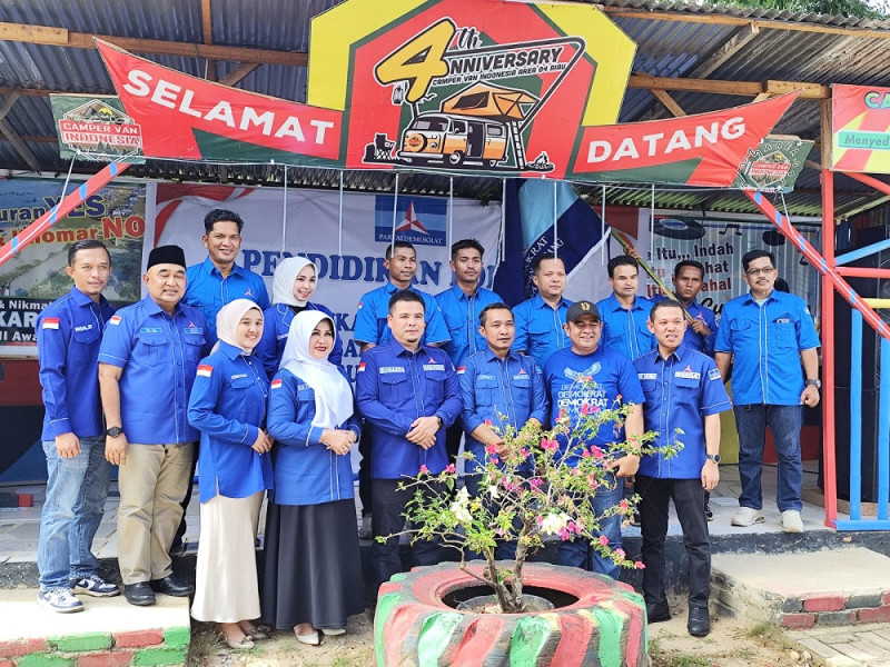 DPC Demokrat Kampar Kukuhkan 8 DPAC Baru di Pulau Kasiok