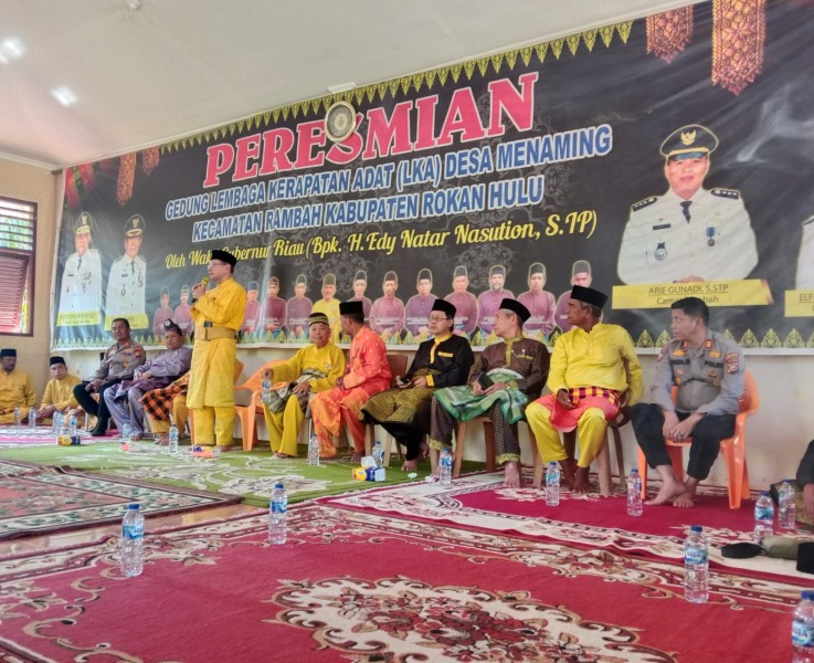 Halal Bihalal Raja Luhak Rambah, Pererat Silaturahmi dan Teguhkan Nilai Adat di Menaming