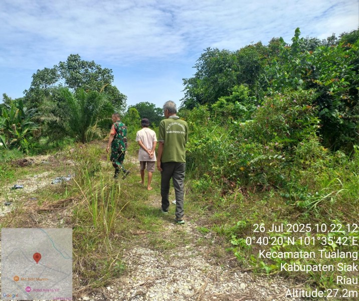 Babinsa Koramil 04/Perawang Laksanakan Patroli Karhutla di Maredan, Nihil Titik Api dan Asap