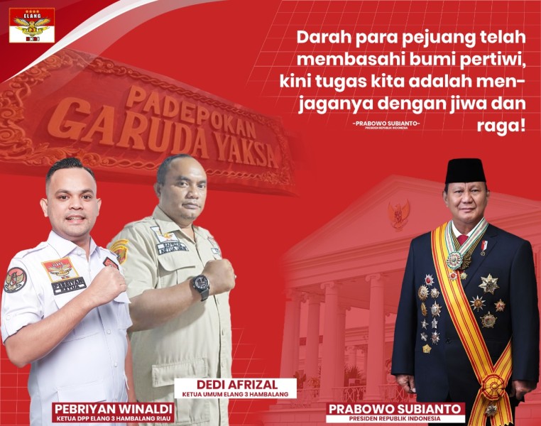 Ketua DPP Tiga Elang Hambalang Riau: Selamat dan Sukses Presiden Prabowo Subianto Ketahanan Pangan Lampaui Target Terbesar Dalam Sejarah
