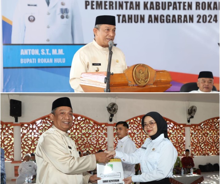 Bupati Rohul Serahkan SK CPNS Formasi 2024: 55 Orang Resmi Bergabung dalam Birokrasi Pemkab