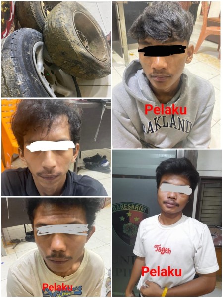 Komplotan Pencuri Ban Mobil Dibekuk di Pangkalan Kerinci
