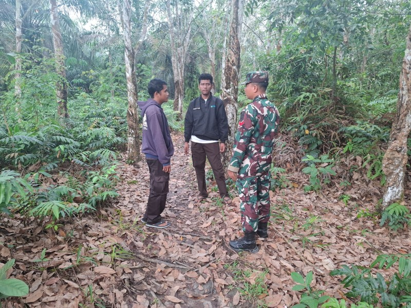 Koptu L. Sigalingging Patroli Karhutla di Kuala Gasib, Tidak Ditemukan Titik Api