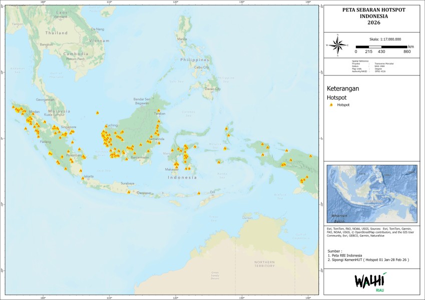 Ribuan Titik Api Mengancam Gambut Sumatera–Kalimantan, WALHI dan Pantau Gambut Ingatkan Bahaya Karhutla Dini
