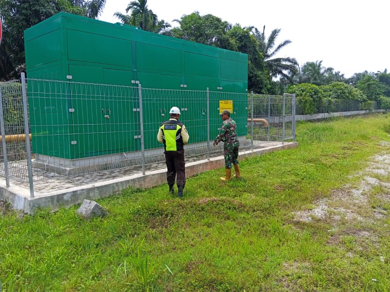 Babinsa Patroli Off Take Station PT SDO, Keamanan Infrastruktur Energi Tetap Kondusif