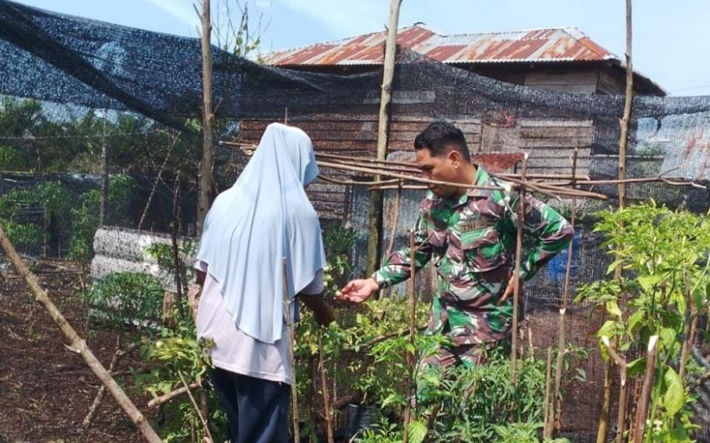 Terhadap Petani Lokal, Karya Nyata oleh Koramil 03 Sei Sembilan