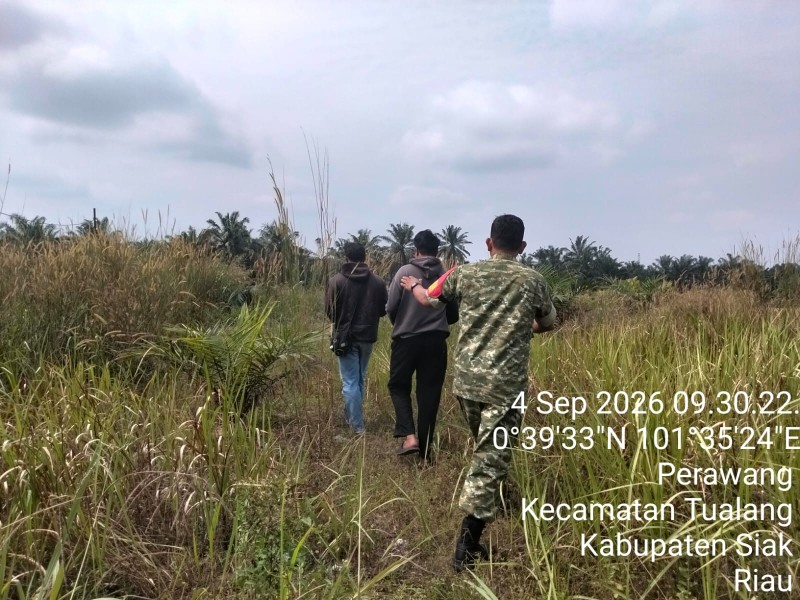 Serka A. Pardosi Patroli Karhutla di Perawang, Pastikan Tidak Ada Titik Api dan Asap