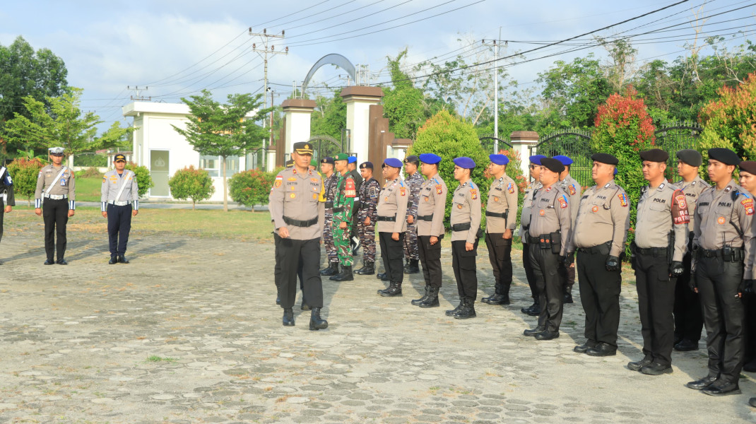 Wakapolres Meranti Pimpin Apel Operasi Keselamatan Lancang Kuning 2026