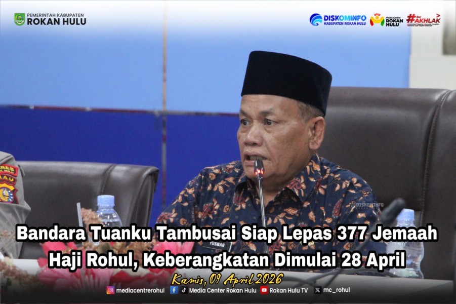 Bandara Tuanku Tambusai Siap Lepas 377 Jemaah Haji Rohul, Keberangkatan Dimulai 28 April