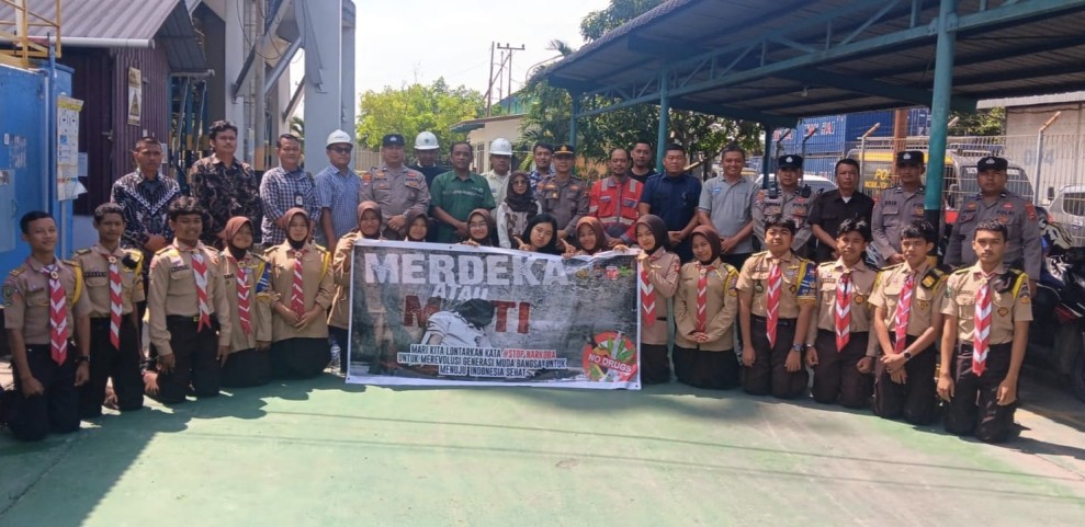 Polres Dumai Gandeng Pelindo dan Perusahaan Pelabuhan Gelar Sosialisasi Anti Narkoba