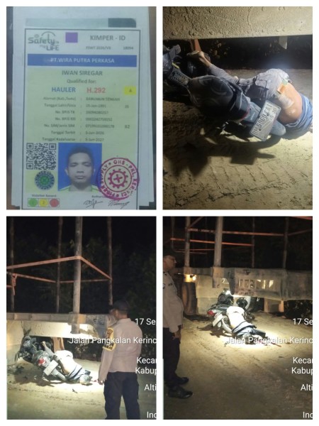Malam Mencekam di Koridor RAPP KM 44, Revo Fit Tabrak Truk Balak, Satu Orang Tewas